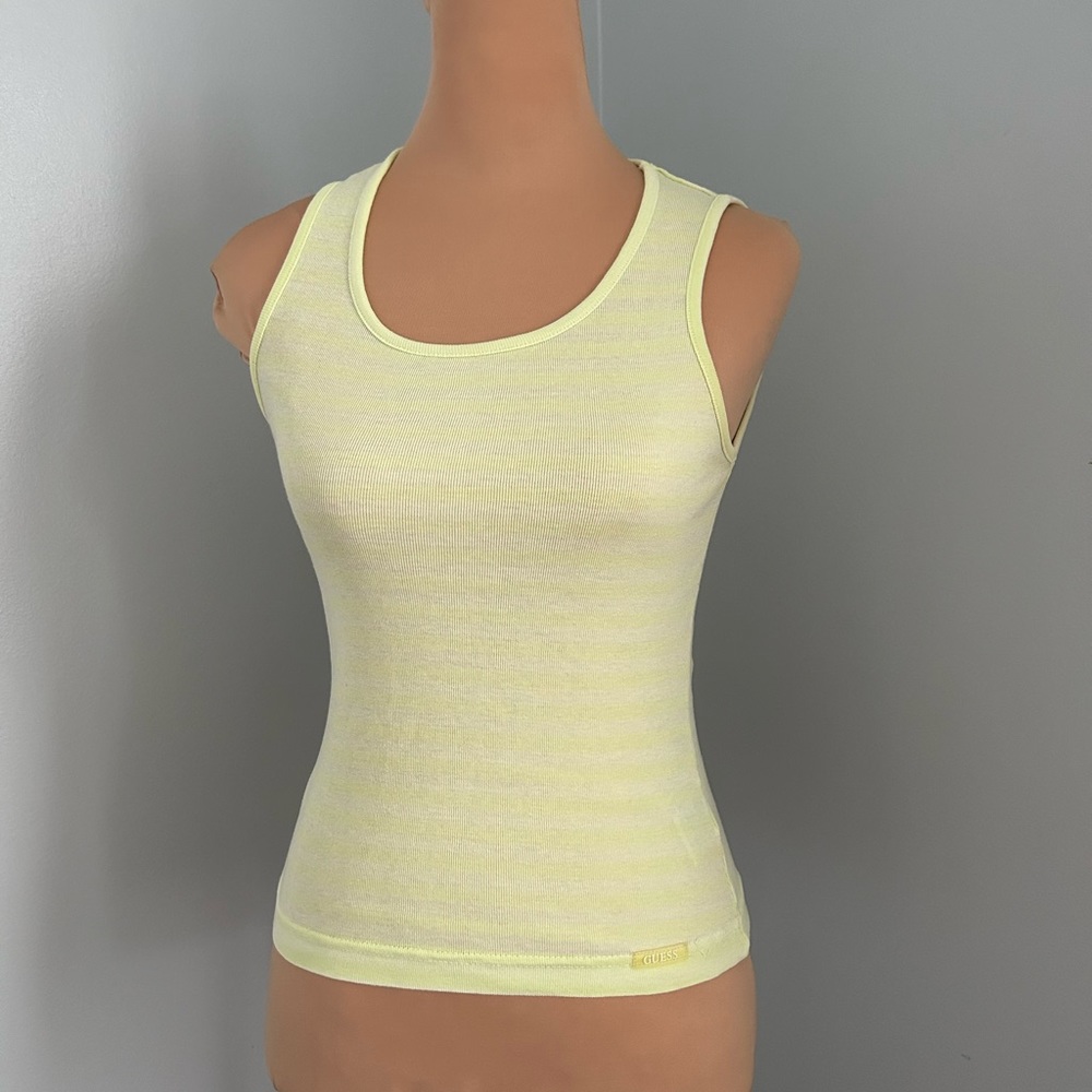 Vintage Guess neon stripe tank